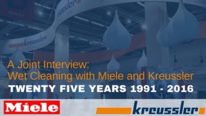 Wet Cleaning with Miele and Kreussler: A Double Interview