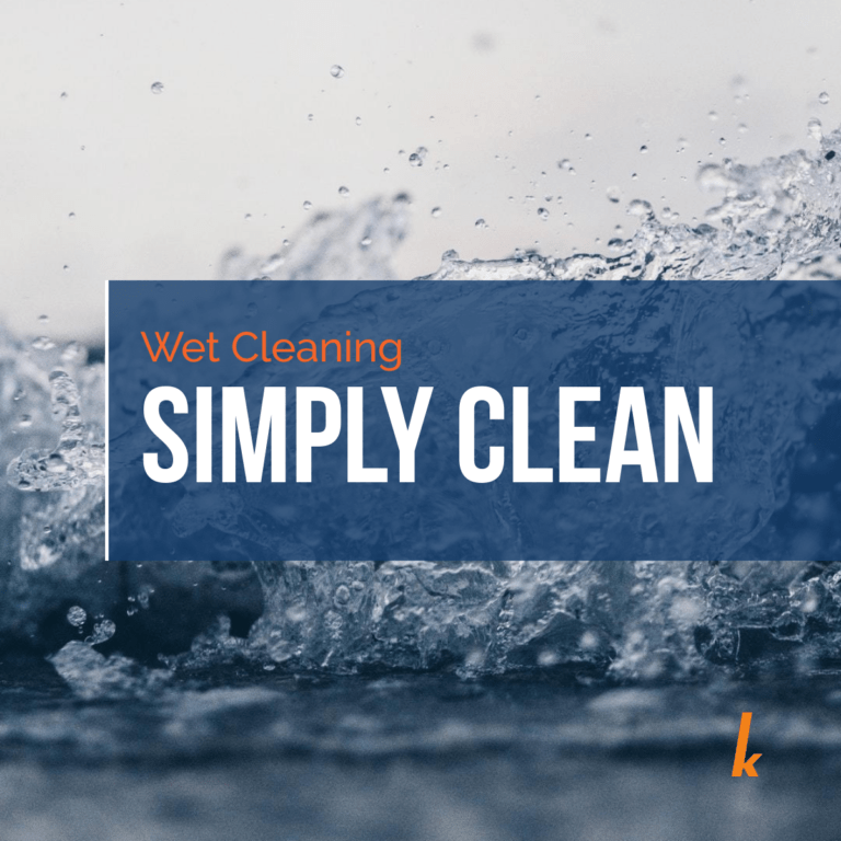 Simply Clean with Wet Cleaning