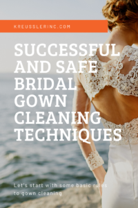 Successful and Safe Bridal Gown Cleaning Techniques