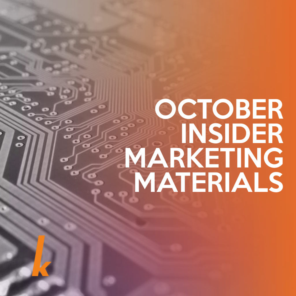 October Marketing Materials