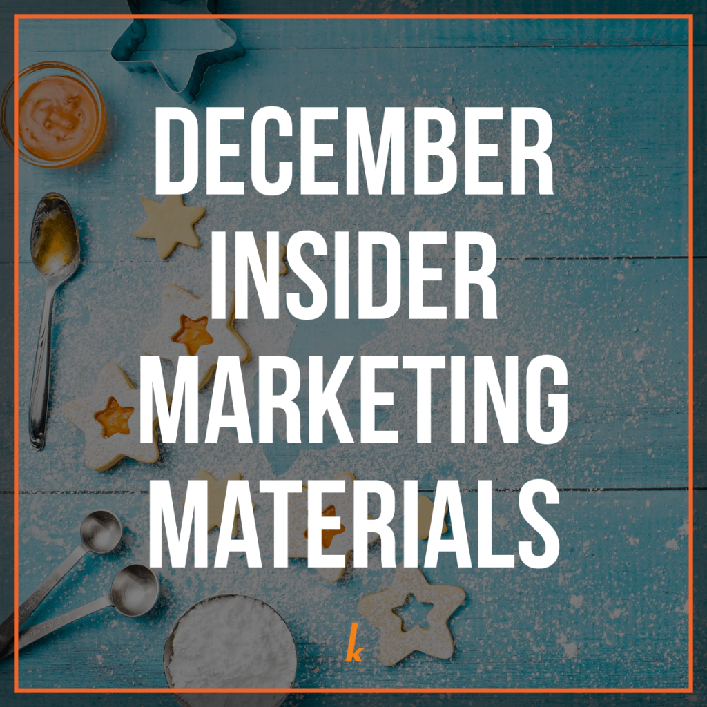 December Marketing Materials