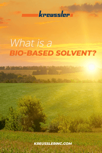 What is a bio-based solvent?