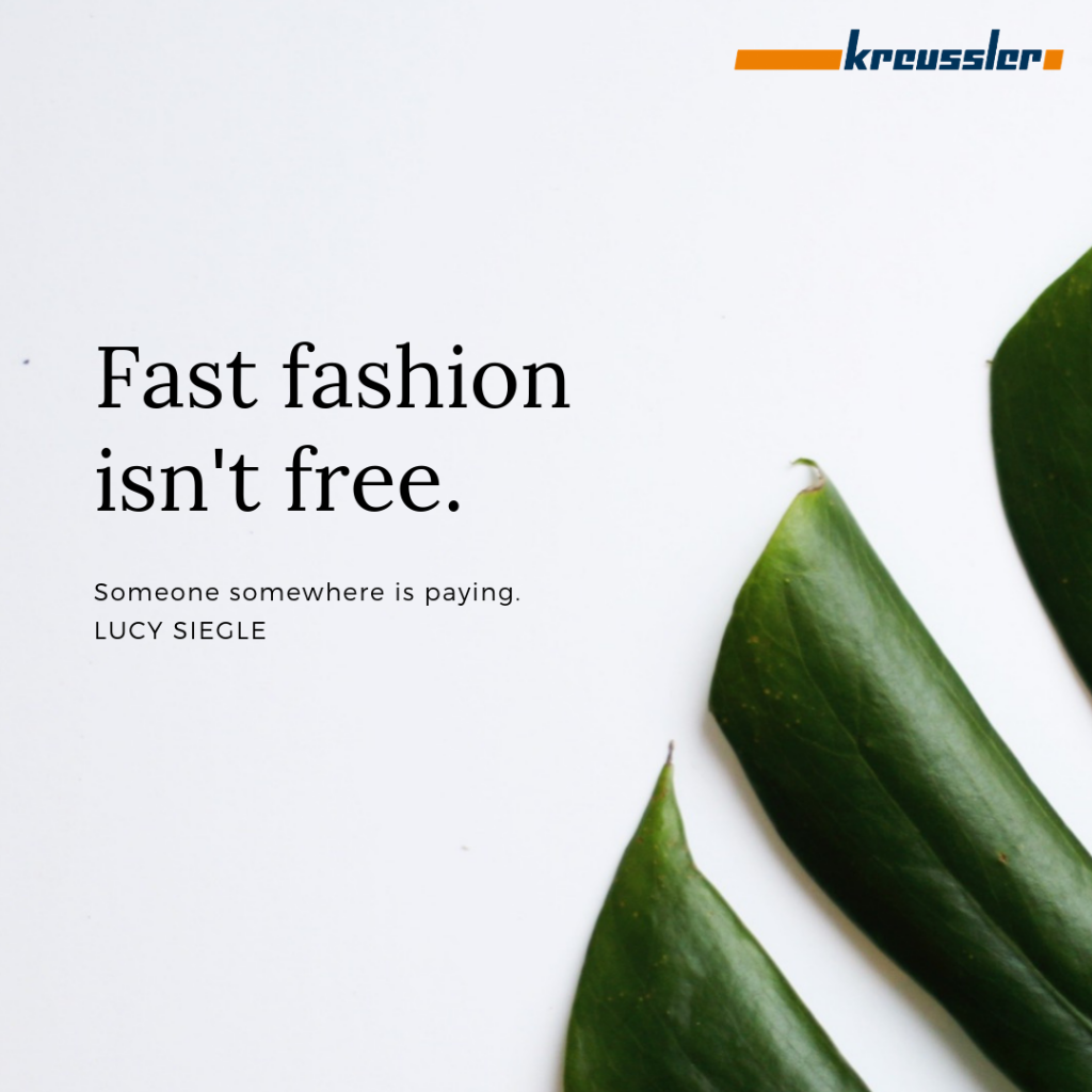 Fast fashion isn't free.